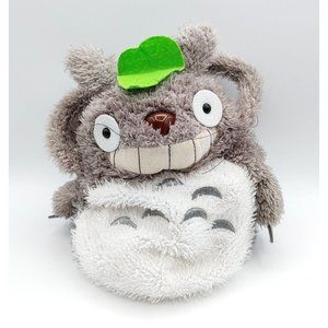 Vintage My Neighbor Totoro Plush Bag Purse Sun Arrow Gray Studio Ghibli 12"